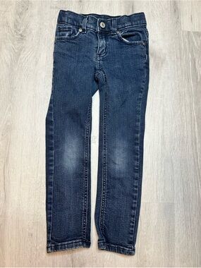 Kids - 3 for $10 - Dark Wash Kids Skinny Jeans with rhinestone back pockets